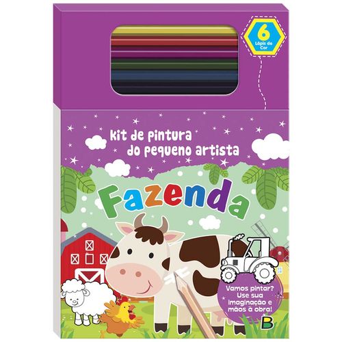 Livro Kit De Pintura Pequeno Artista Fazenda Todo Livro
