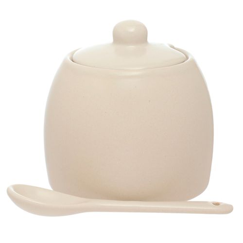 Açucareiro Sarah C/ Colher 380ml Em Cerâmica Hauskraft