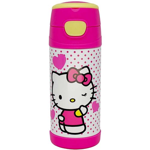 Garrafa Térmica Infantil Hello Kitty 350ml em Aço Inox Zona Criativa