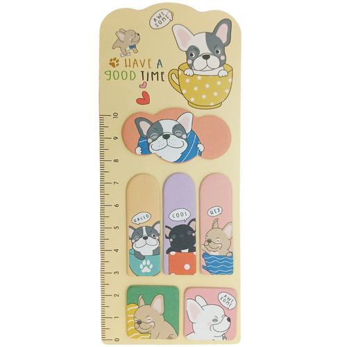 Bloco de Anotação Autoadesivo Cachorro 15cm em Papel Livon