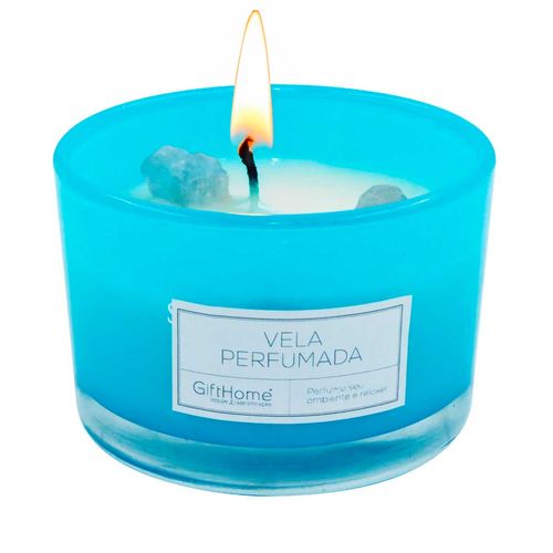 Vela Aromática C/ Suporte 5x7,5cm em Vidro GiftHome