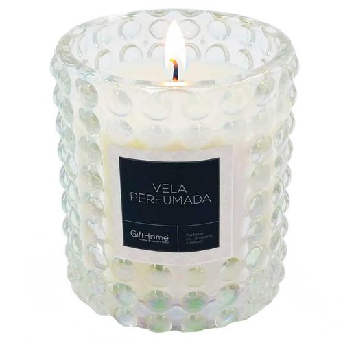 Vela Decorativa Aromática 9x8cm Em Vidro Gifthome