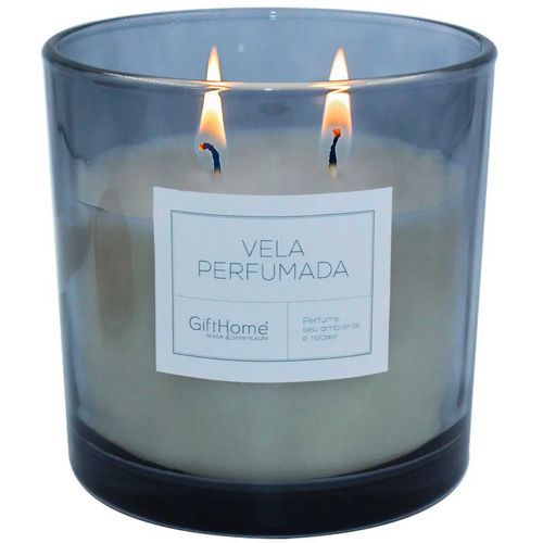 Vela Decorativa Aromática 10cm em Vidro GiftHome