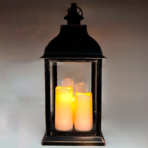 Lanterna Decorativa Led 56cm em Plástico Brascontinental