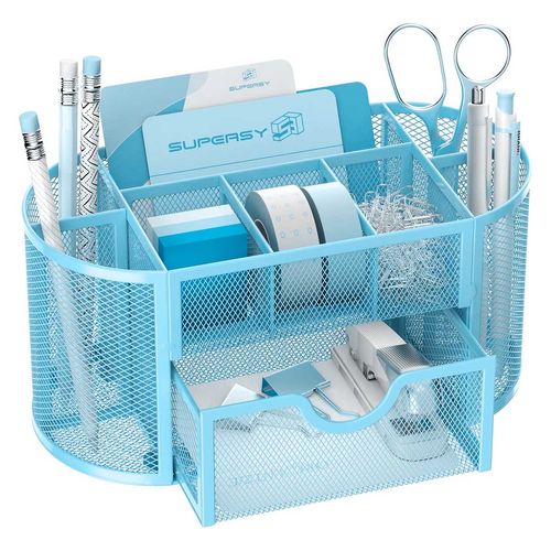 Organizador P/ Mesa Escritório 10,5x22cm em Metal Interponte