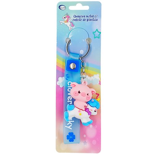 Chaveiro Unicórnio 10cm em Metal Interponte