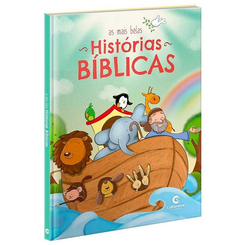 Livro Infantil Histórias Bíblicas 23cm em Papel Culturama