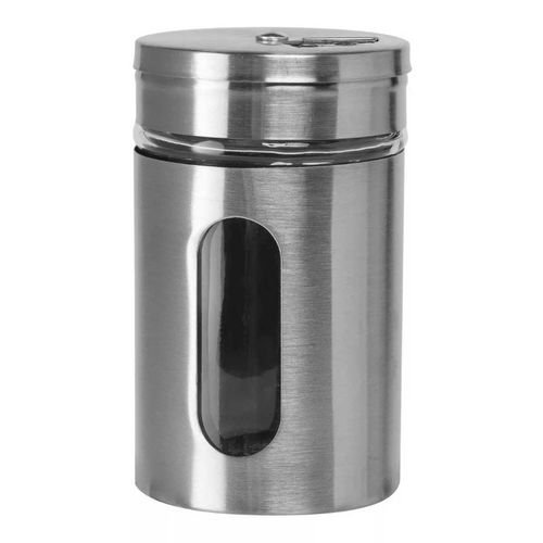 Porta Tempero C/ Tampa Dosadora 8x5cm em Vidro Interponte