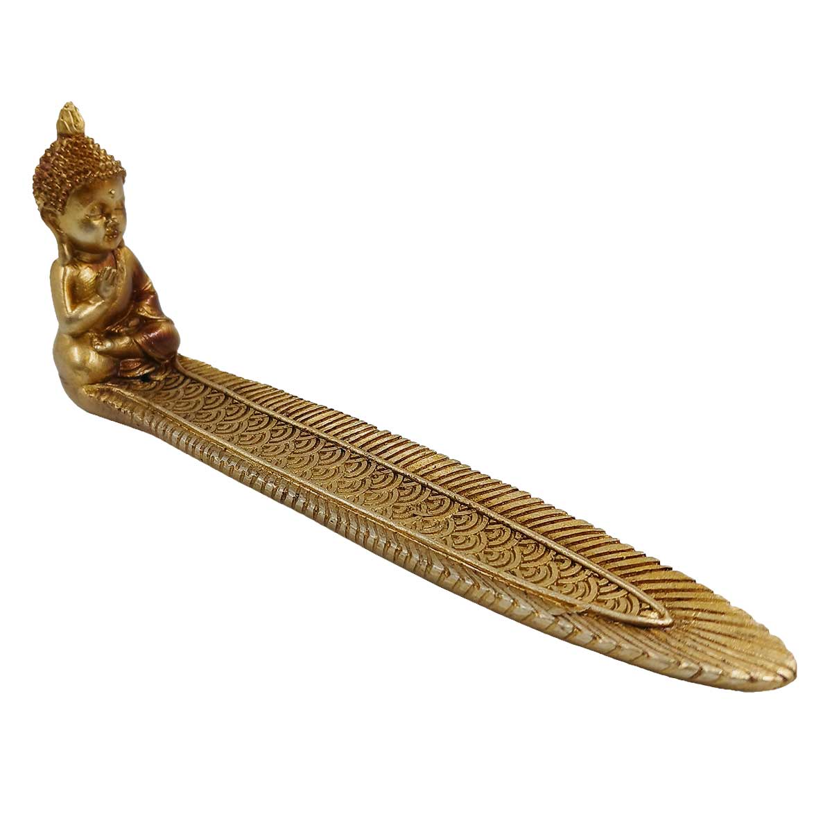 Porta Incenso Buda Decorativo 20,5cm em Resina Youbai