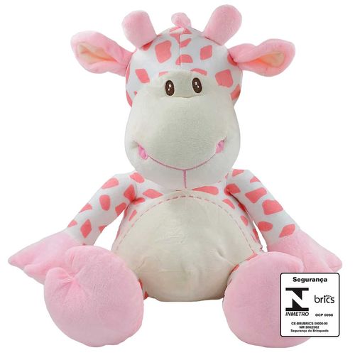 Girafa de Pelúcia 36cm em Poliéster Fizzy