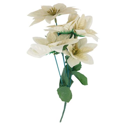 Flor Bico de Papagaio Decorativa 32cm em Plástico Multiart