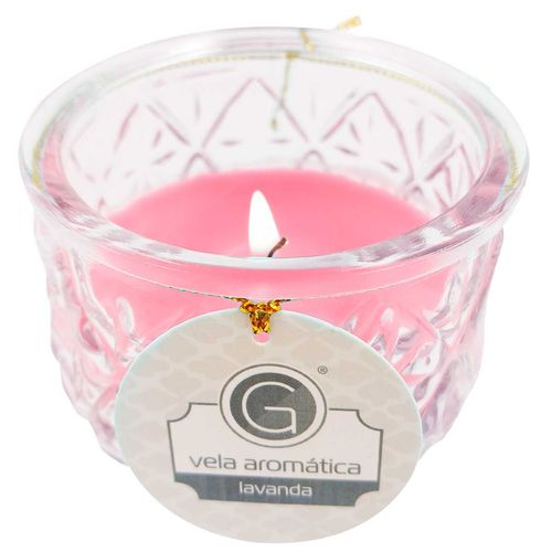 Vela Aromática Decorativa 7x5,5cm em Vidro Cascavel