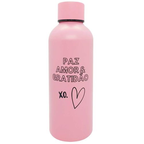 Garrafa C/ Frase 610ml em Alumínio Livon