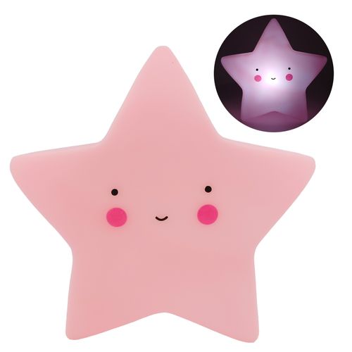 Luminária Infantil Estrela 14cm em Plástico Charti