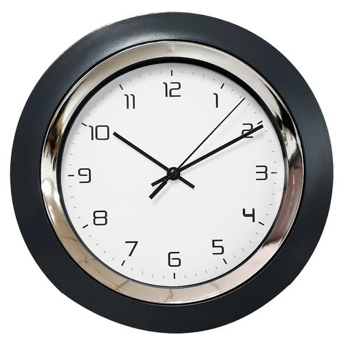 Relógio de Parede Redondo 24cm em Plástico Livon