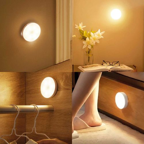 Luminária C/ Sensor De Presença 9cm Em Plástico Livon