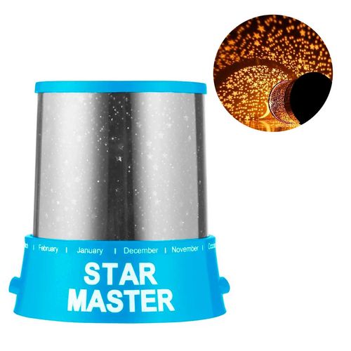 Projetor Rotativo Star Master Decorativo LED 11,5x11cm em Plástico Charti
