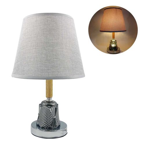 Abajur de Mesa Decorativo 36cm em Vidro Alfacell