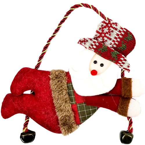 Pendente Boneco Natalino 28cm em Poliéster Rio Master