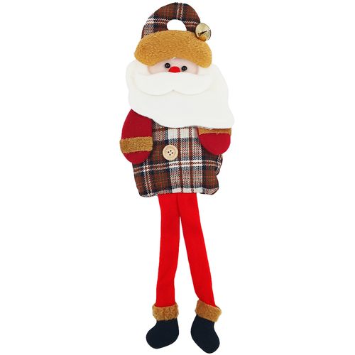 Enfeite Boneco Natalino C/ Perna Mole 43cm em Poliéster Rio Master