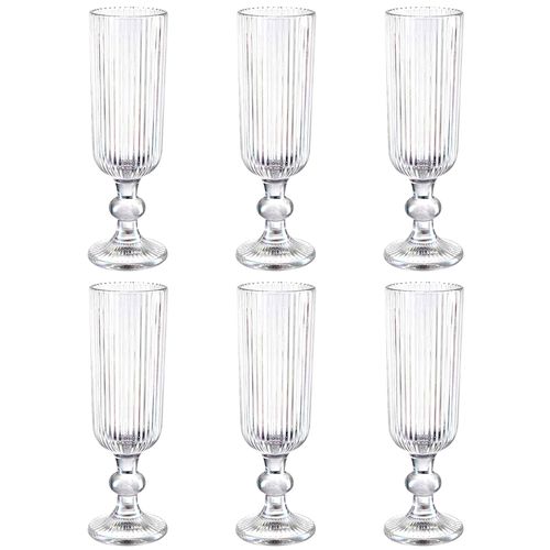 Jogo de Taças Versalhes P/ Champanhe 6 Peças 160ml em Vidro Kehome