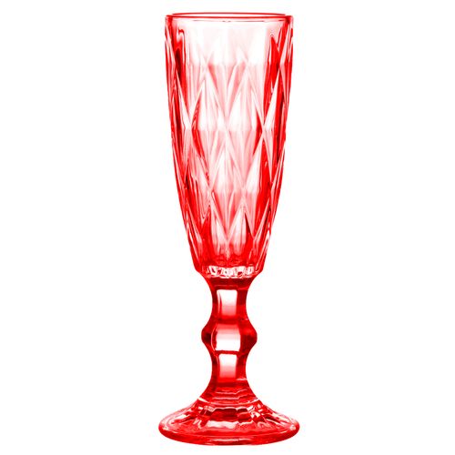Jogo de Taças P/ Champanhe Diamond 6 Peças 170ml em Vidro Kehome