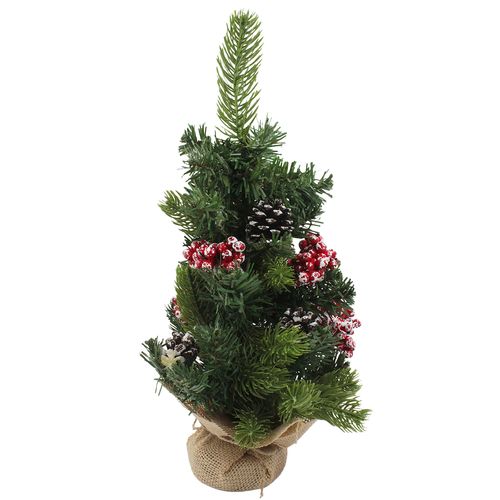 Árvore Natalina C/ Pinhas 40cm em Plástico Rio Master