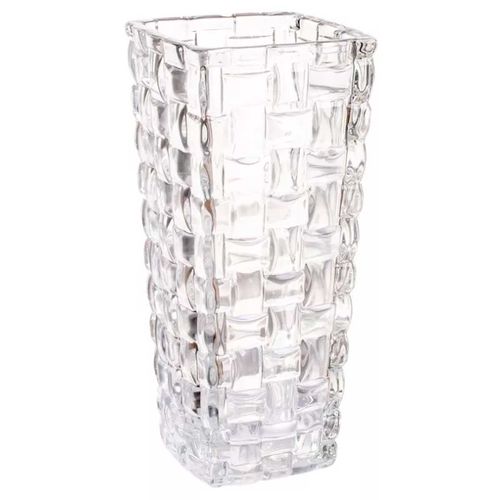 Vaso de vidro retangular 7x10x20cm Dagia