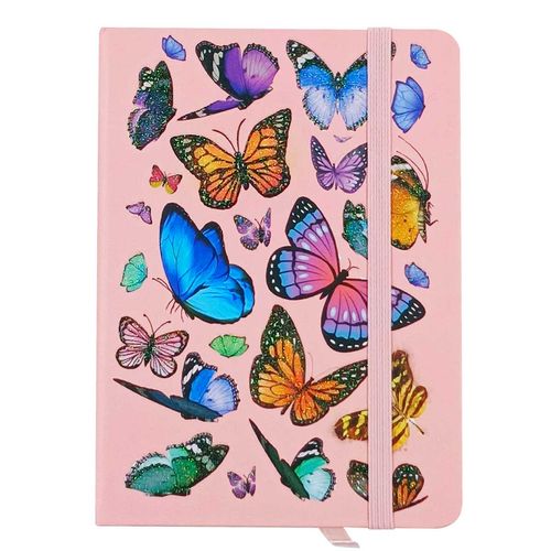 Caderno de Anotação Borboleta 14,5x10,5cm em Papel Yins