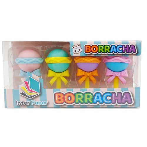 Kit Borrachas Candy 4cm em Borracha Interponte