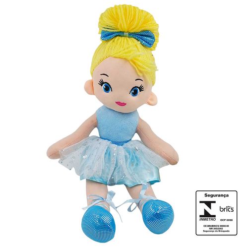 Boneca Bailarina de Pelúcia 41cm em Poliéster Fizzy