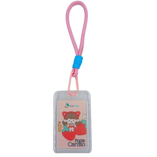 Porta Cartão C/ Alça 11x7cm em Plástico Interponte