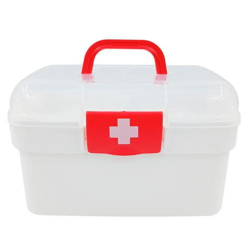 Maleta Organizadora de Primeiros Socorros 21x14cm em Plástico Casita