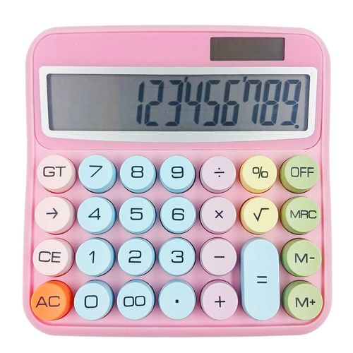 Calculadora de Mesa Color 12 Dígitos 14,5x15,5cm em Plástico Alfacell
