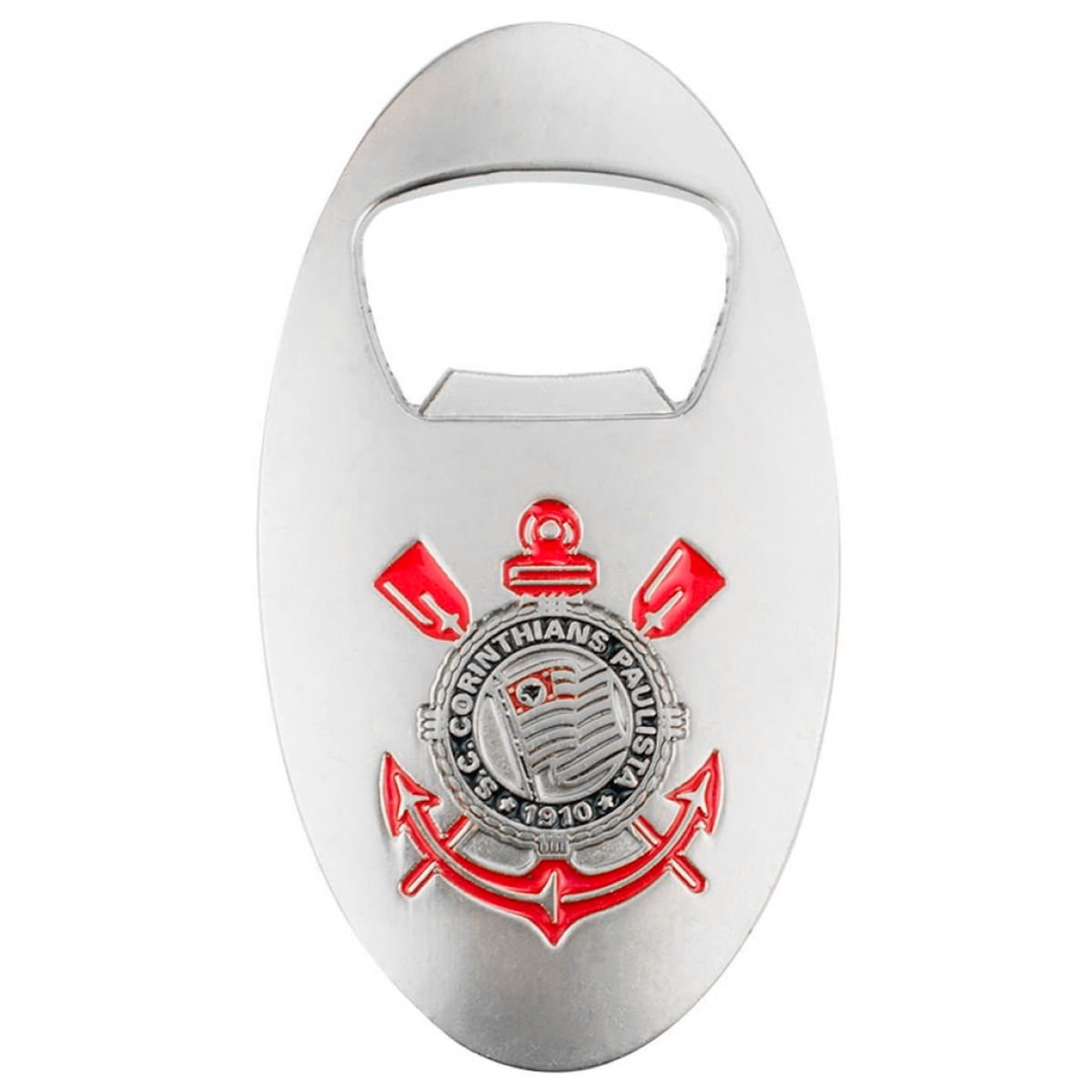 Abridor de Garrafa Corinthians 7,5cm em Metal Mileno