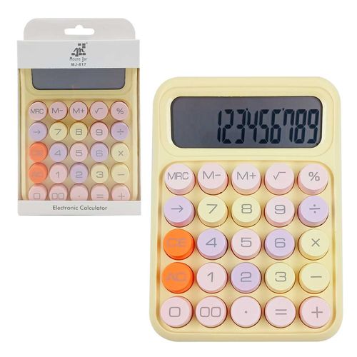 Calculadora de Mesa Color 15,6x11,3cm em Plástico Michael Judi