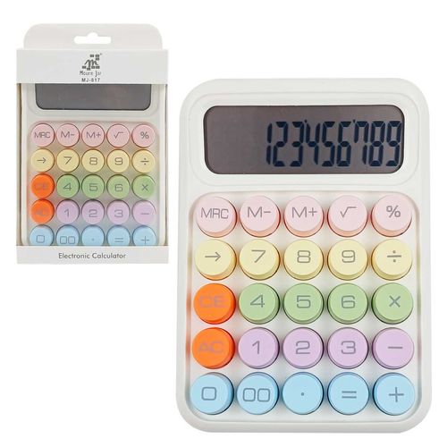 Calculadora de Mesa Color 15,6x11,3cm em Plástico Michael Judi
