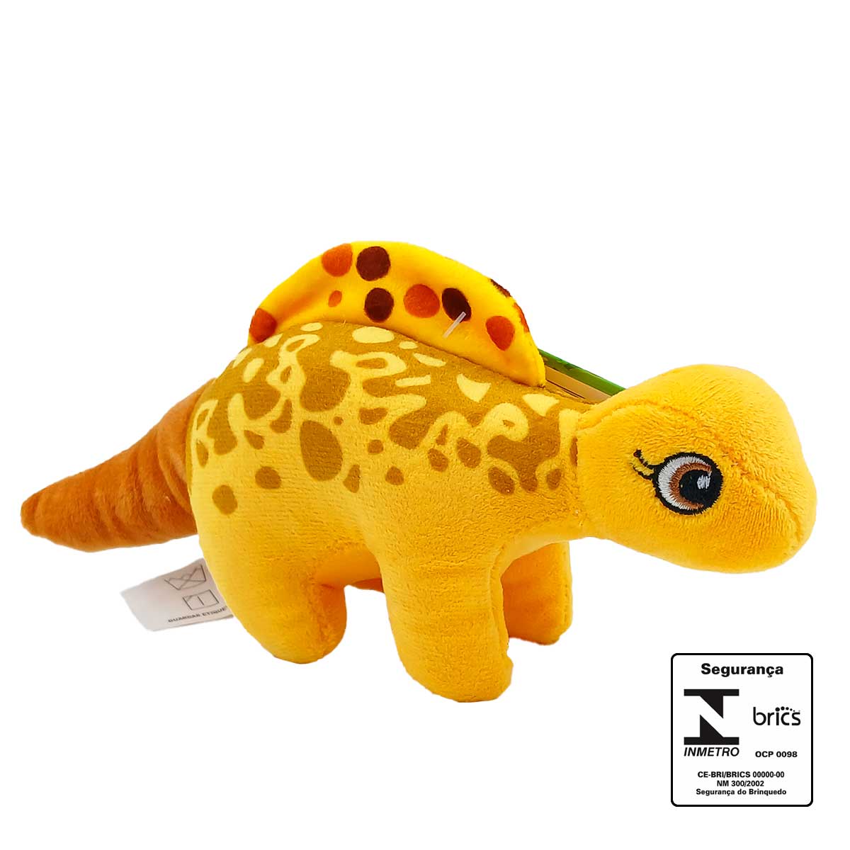 Dinossauro de Pelúcia 20cm em Poliéster Fizzy
