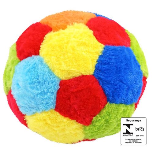 Bola de Pelúcia C/ Guizo 23cm em Poliéster Fizzy