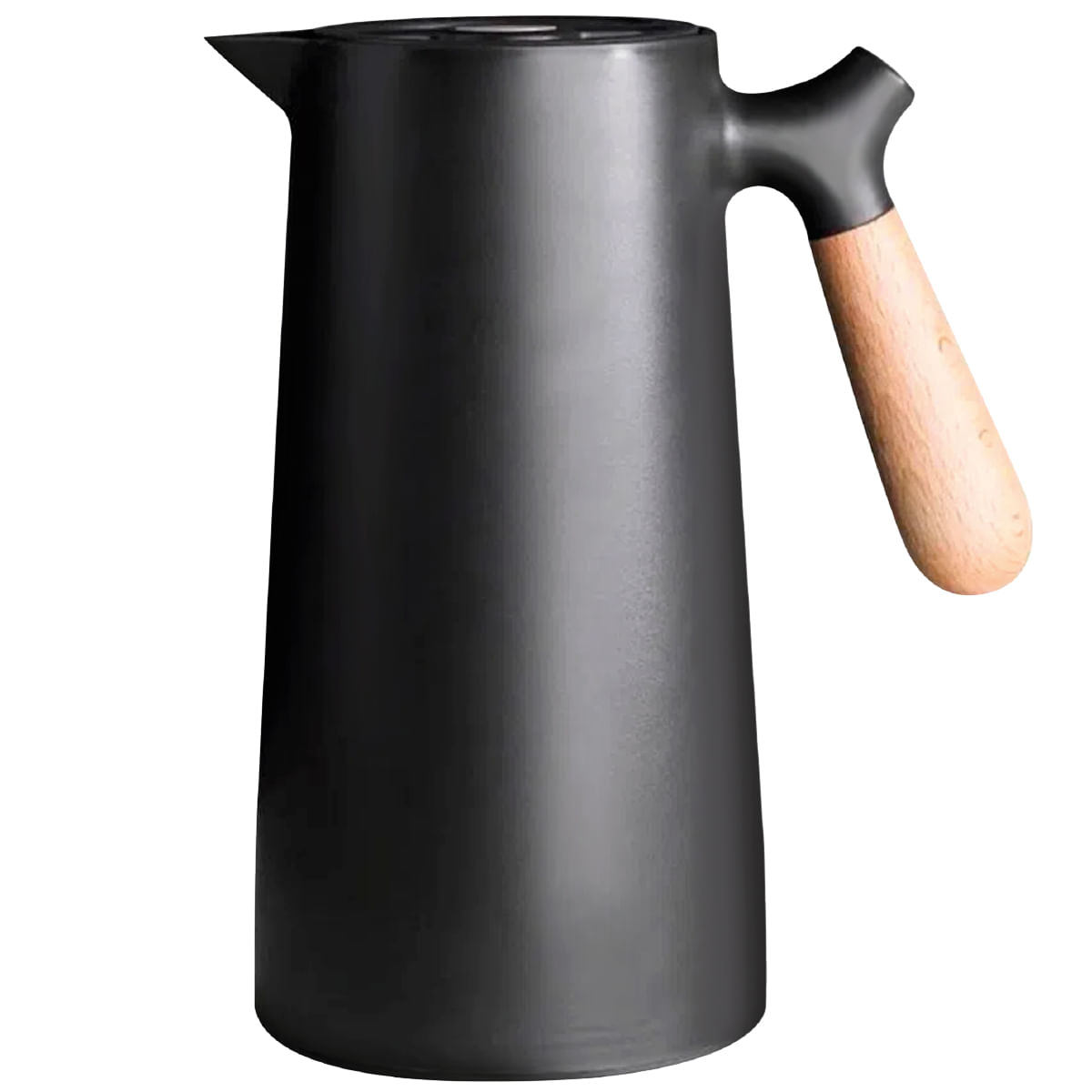 Garrafa Térmica C/ Cabo Madeira 1000ml em Plástico Koya