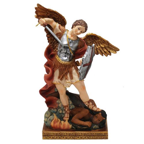 São Miguel Decorativo 10cm em Resina Mabruk