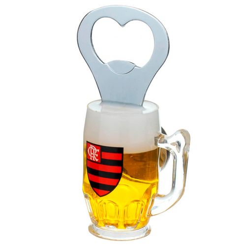 Abridor de Garrafa Flamengo 10cm em Metal Mileno