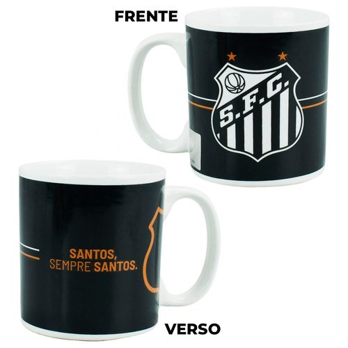Caneca Santos FC 320ml em Porcelana Mileno