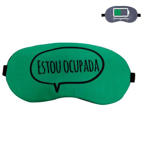 Máscara P/ Dormir de Gel e Poliéster 18,5x9,5cm Colorido Moment