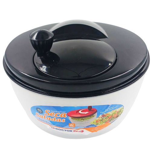 Seca Salada Centrífuga Manual 4L em Plástico 3 Plásticos