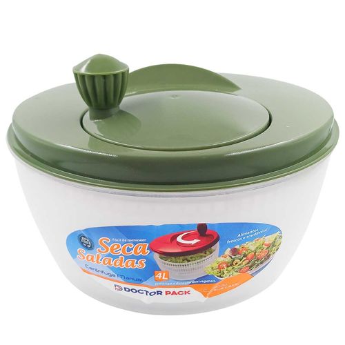 Seca Salada Centrífuga Manual 4L em Plástico 3 Plásticos