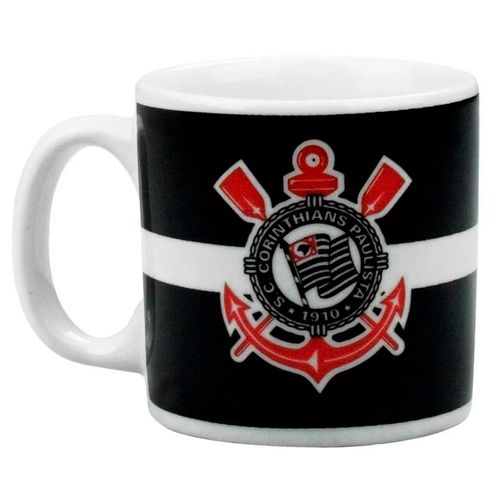 Caneca Corinthians 120ml em Porcelana Mileno