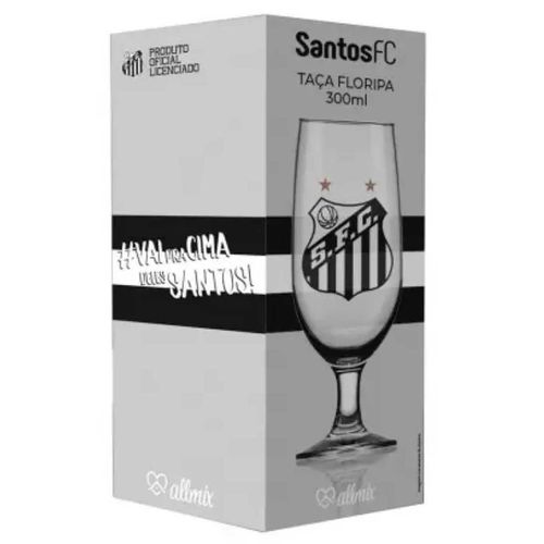 Taça Floripa Santos FC 300ml em Vidro ALLMIX