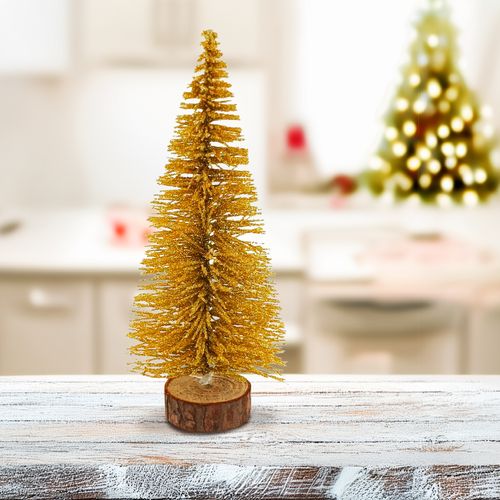 Mini Arvore Natalina Glitter 15cm em PVC Multiart