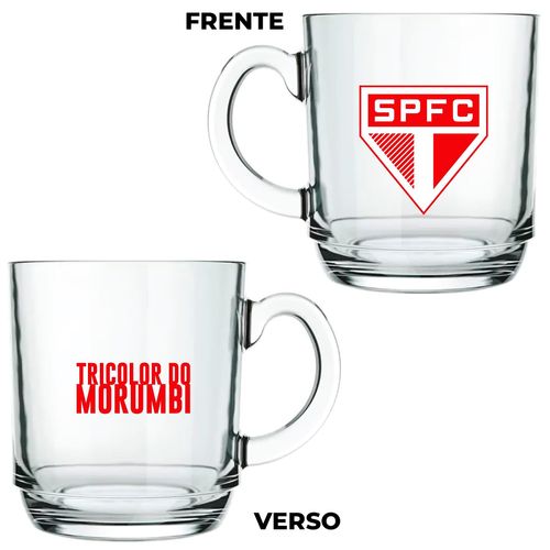 Caneca São Paulo FC 300ml em Vidro ALLMIX